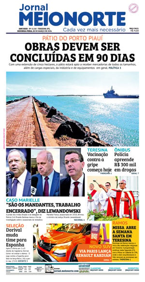 Capa do Jornal Meio Norte - 25/03/2024