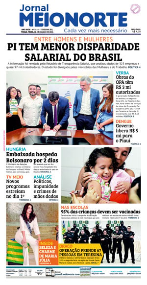 Capa do Jornal Meio Norte - 26/03/2024