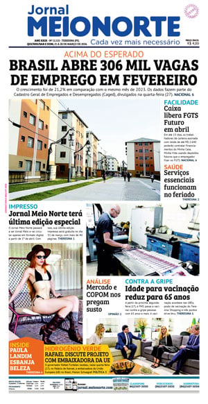 Capa do Jornal Meio Norte - 28/03/2024